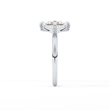 Princess Hidden Halo Lab Grown Diamond Engagement Ring