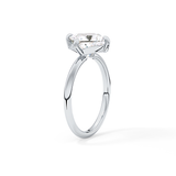 Princess Hidden Halo Lab Grown Diamond Engagement Ring
