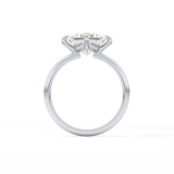 Princess Hidden Halo Lab Grown Diamond Engagement Ring