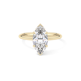 Marquise Hidden Halo Lab Grown Diamond Engagement Ring