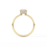 Marquise Hidden Halo Lab Grown Diamond Engagement Ring