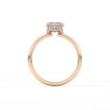 Marquise Hidden Halo Lab Grown Diamond Engagement Ring