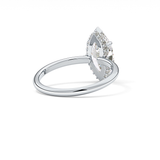 Marquise Hidden Halo Lab Grown Diamond Engagement Ring