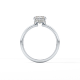 Marquise Hidden Halo Lab Grown Diamond Engagement Ring