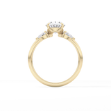 Oval Three Stone Lab Grown Diamond Engagement Ring