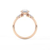 Oval Three Stone Lab Grown Diamond Engagement Ring