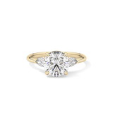 Round Three Stone Lab Grown Diamond Engagement Ring