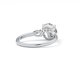 Round Three Stone Lab Grown Diamond Engagement Ring