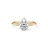 Pear Hidden Halo Lab Grown Diamond Engagement Ring