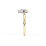 Pear Hidden Halo Lab Grown Diamond Engagement Ring
