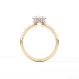 Pear Hidden Halo Lab Grown Diamond Engagement Ring