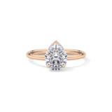 Pear Hidden Halo Lab Grown Diamond Engagement Ring