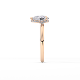 Pear Hidden Halo Lab Grown Diamond Engagement Ring