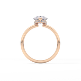 Pear Hidden Halo Lab Grown Diamond Engagement Ring