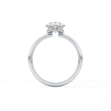 Pear Hidden Halo Lab Grown Diamond Engagement Ring