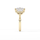 Oval Three Stone Lab Grown Diamond Engagement Ring