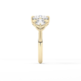 Round Three Stone Lab Grown Diamond Engagement Ring