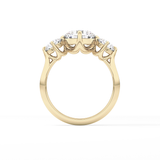 Round Three Stone Lab Grown Diamond Engagement Ring