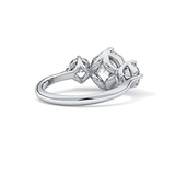 Round Three Stone Lab Grown Diamond Engagement Ring