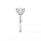 Round Three Stone Lab Grown Diamond Engagement Ring