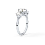 Round Three Stone Lab Grown Diamond Engagement Ring
