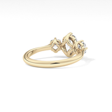 Cushion Three Stone Lab Grown Diamond Engagement Ring
