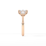 Cushion Three Stone Lab Grown Diamond Engagement Ring