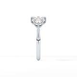 Cushion Three Stone Lab Grown Diamond Engagement Ring