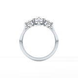 Cushion Three Stone Lab Grown Diamond Engagement Ring