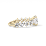Round Pave Lab Grown Diamond Engagement Ring
