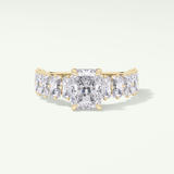 Radiant Pave Lab Grown Diamond Engagement Ring