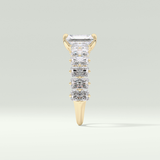 Radiant Pave Lab Grown Diamond Engagement Ring