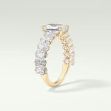 Radiant Pave Lab Grown Diamond Engagement Ring