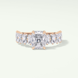 Radiant Pave Lab Grown Diamond Engagement Ring