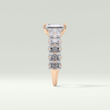 Radiant Pave Lab Grown Diamond Engagement Ring