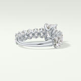 Radiant Pave Lab Grown Diamond Engagement Ring