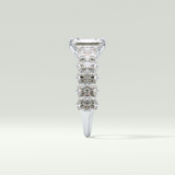Radiant Pave Lab Grown Diamond Engagement Ring