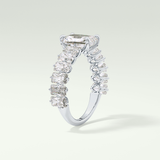 Radiant Pave Lab Grown Diamond Engagement Ring
