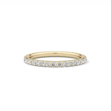 0.74 TCW Round Cut Lab Grown Diamond Wedding Band