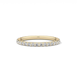 0.74 TCW Round Cut Lab Grown Diamond Wedding Band