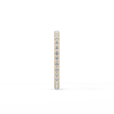 0.74 TCW Round Cut Lab Grown Diamond Wedding Band