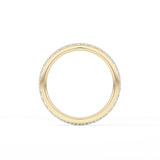 0.74 TCW Round Cut Lab Grown Diamond Wedding Band