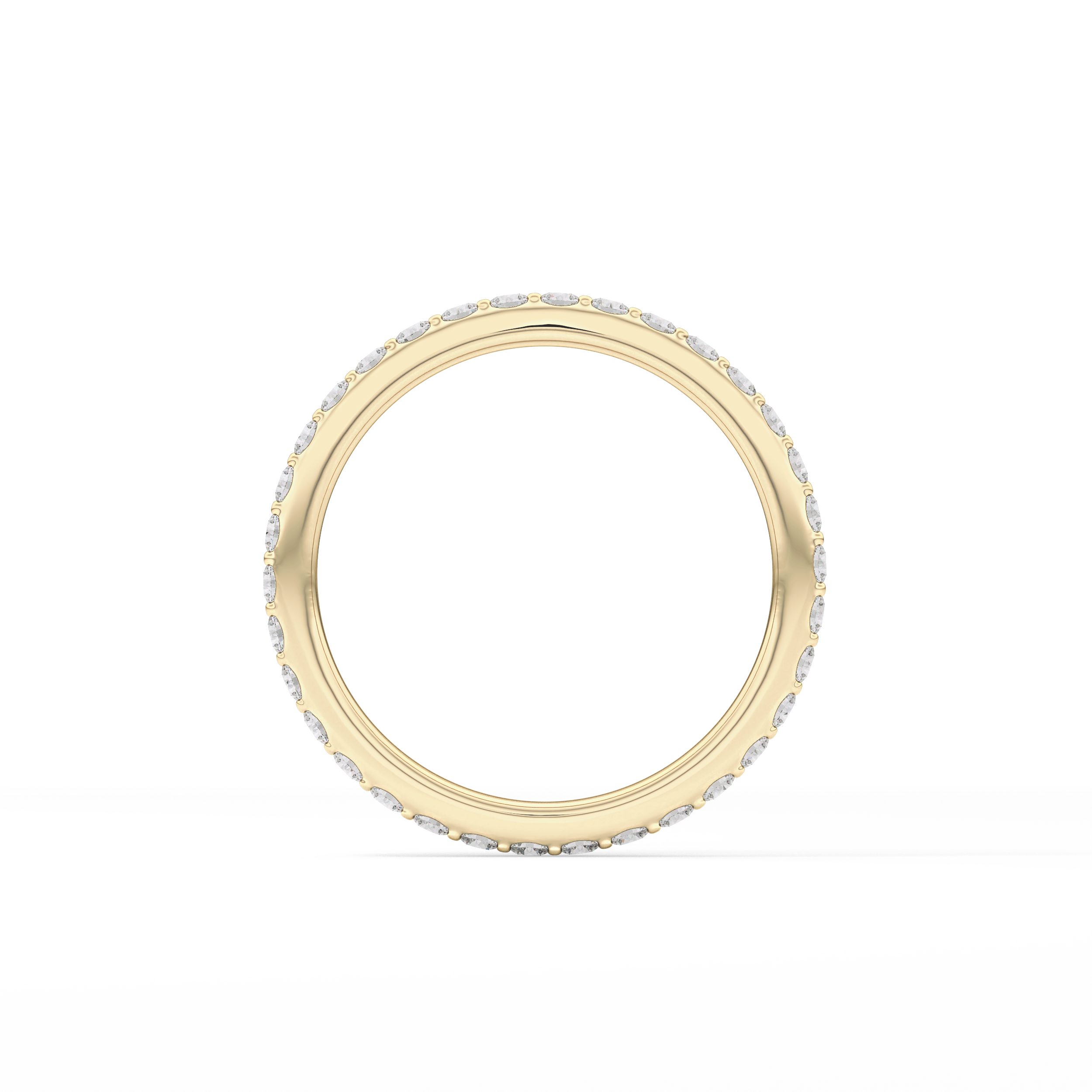 0.74 TCW Round Cut Lab Grown Diamond Wedding Band