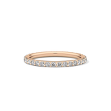 0.74 TCW Round Cut Lab Grown Diamond Wedding Band