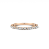 0.74 TCW Round Cut Lab Grown Diamond Wedding Band