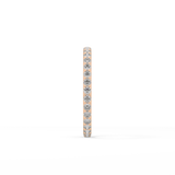 0.74 TCW Round Cut Lab Grown Diamond Wedding Band