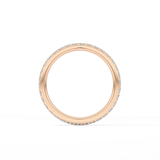 0.74 TCW Round Cut Lab Grown Diamond Wedding Band