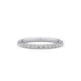 0.74 TCW Round Cut Lab Grown Diamond Wedding Band
