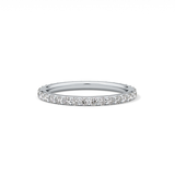0.74 TCW Round Cut Lab Grown Diamond Wedding Band