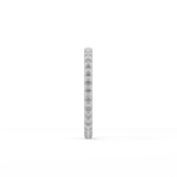 0.74 TCW Round Cut Lab Grown Diamond Wedding Band